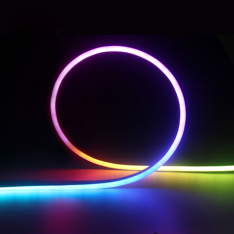 12V WS2811 RGB Neon LED Strip 08x16mm Side Glow Dome Top 16.4ft 12V WS2811 RGB Neon LED Strip 08x16mm Side Glow Dome Top 16.4ft